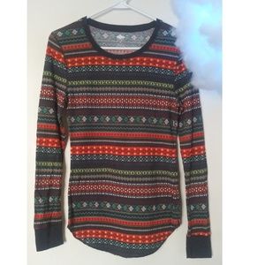 Old Navy printed long sleeve thermal